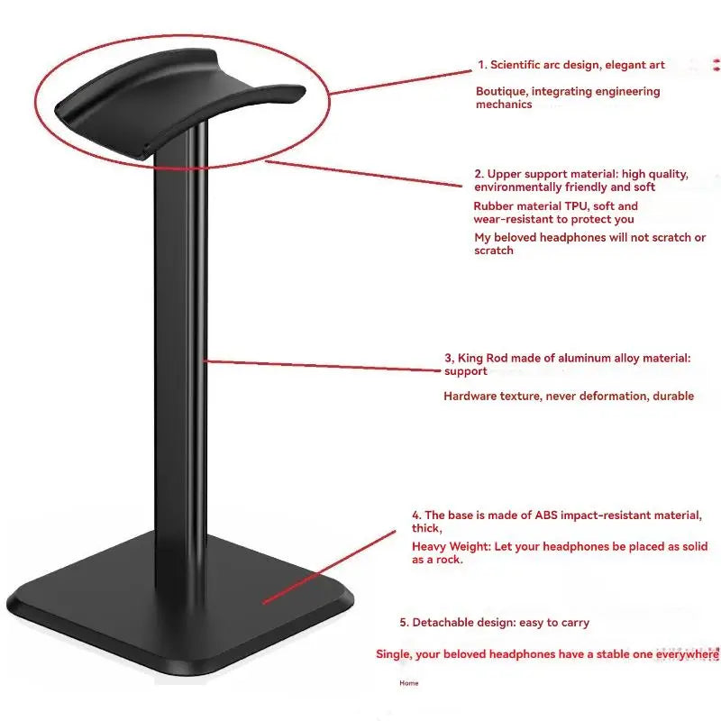 Universal Headphone Stand Plastic Headset Holder Flexible Support Desktop Hanger Dual Use For Headphone Mobile Phone Accessory