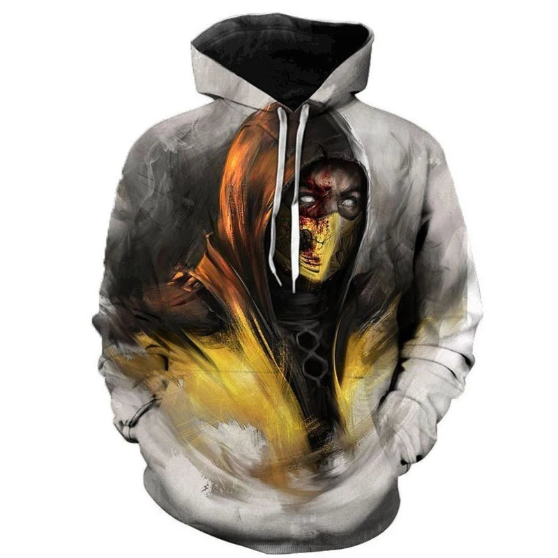 Mortal Kombat Game 3D Print Hoodie Men Women Streetwear Fashion Hoodies Oversized Pullovers Hooded Sweatshirts Tops Man Clothing