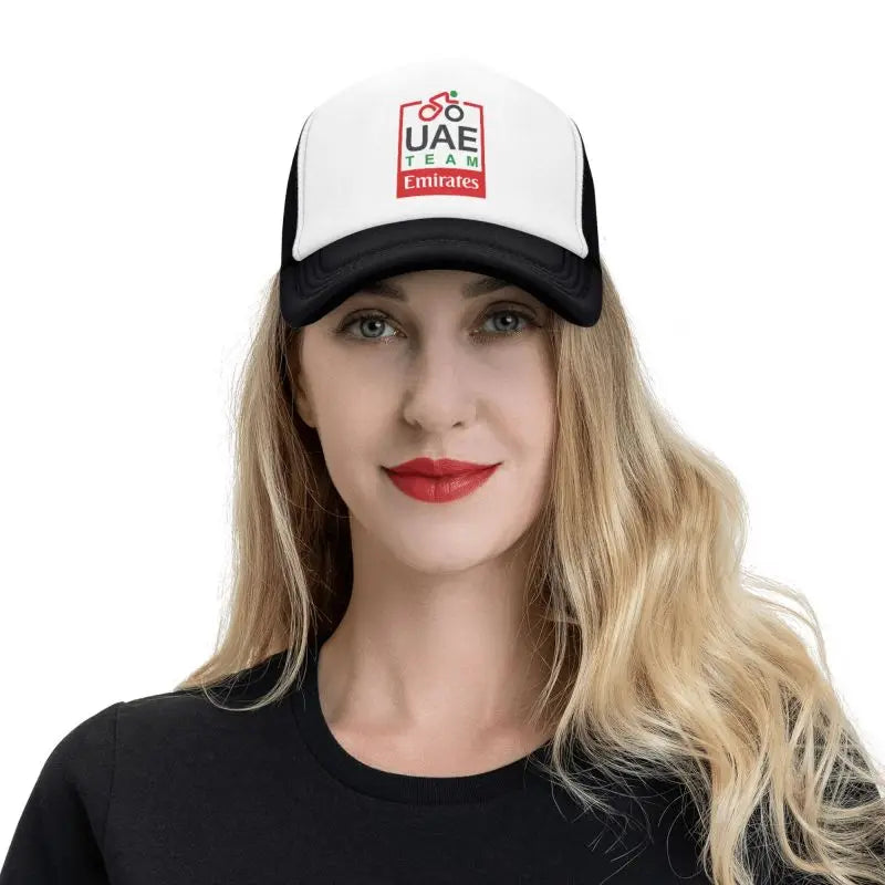 UAE Road Vehicle Print Mesh Baseball Cap Summer Breathable Sun Visor Hats Unisex Adjustable Snapback Caps Adults Trucker Hat