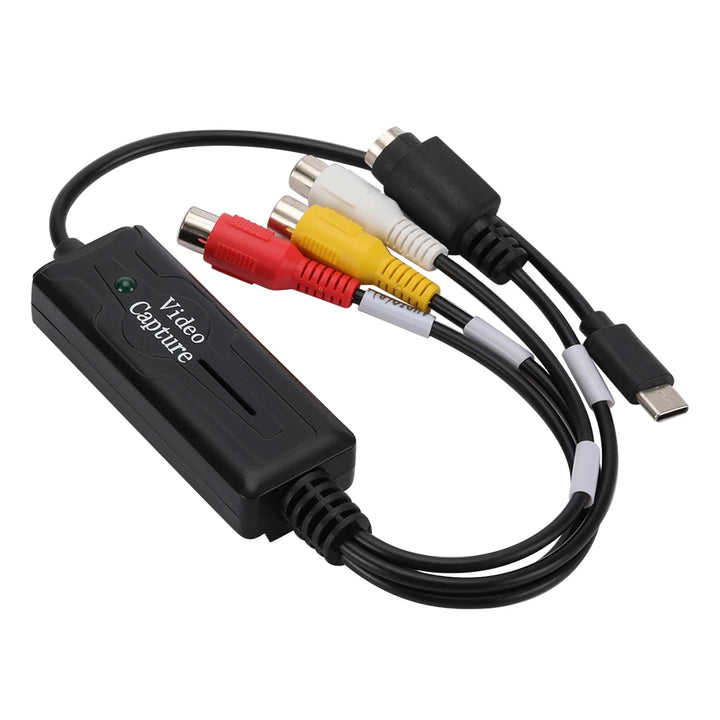 USB 3.1 Audio Video Capture Card Adapter DVD/VCD/MP4 Type-C DVD Audio Capture Adapter Card 1 Channel Video Capture Converter