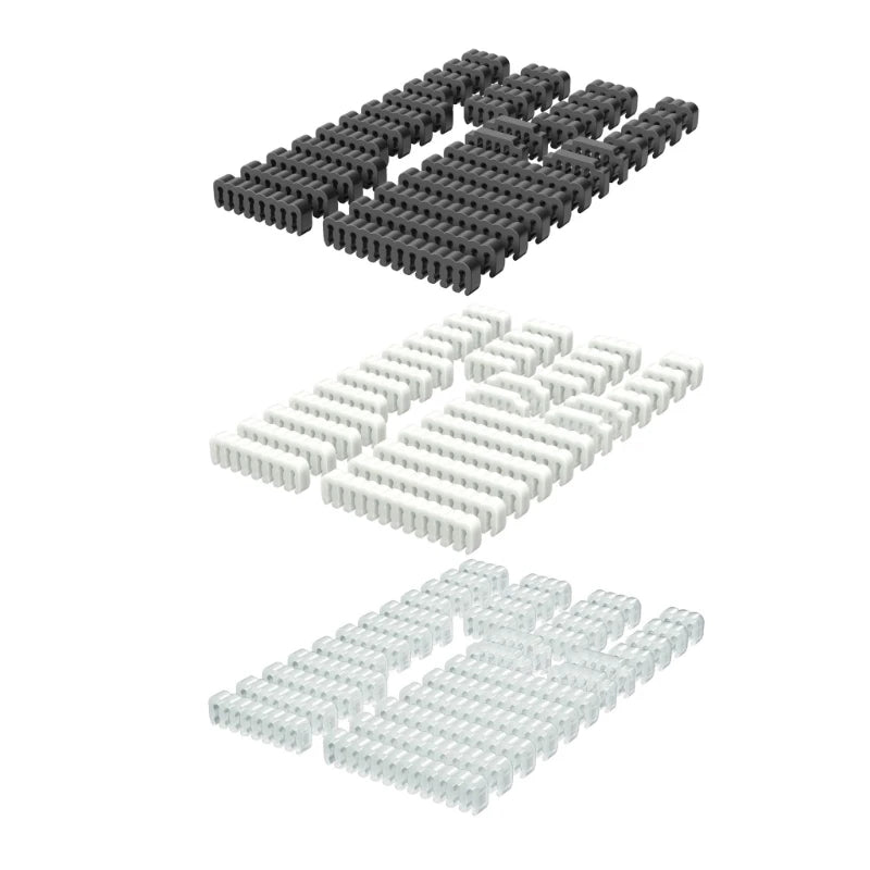34Piece Power Cable Combs Set, Acrylic Sleeve Management for Computer Case