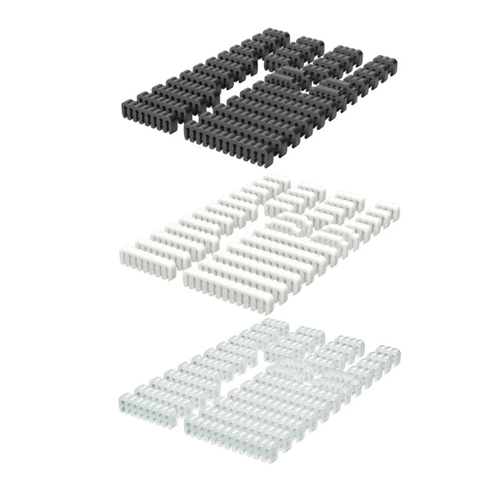 34Piece Power Cable Combs Set, Acrylic Sleeve Management for Computer Case