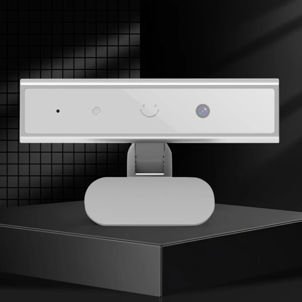Facial Recognition Webcam with Single Microphone for Windows 10/11 USB Computer Webcam HD 1080P 2MP for Laptop Desktop Computer