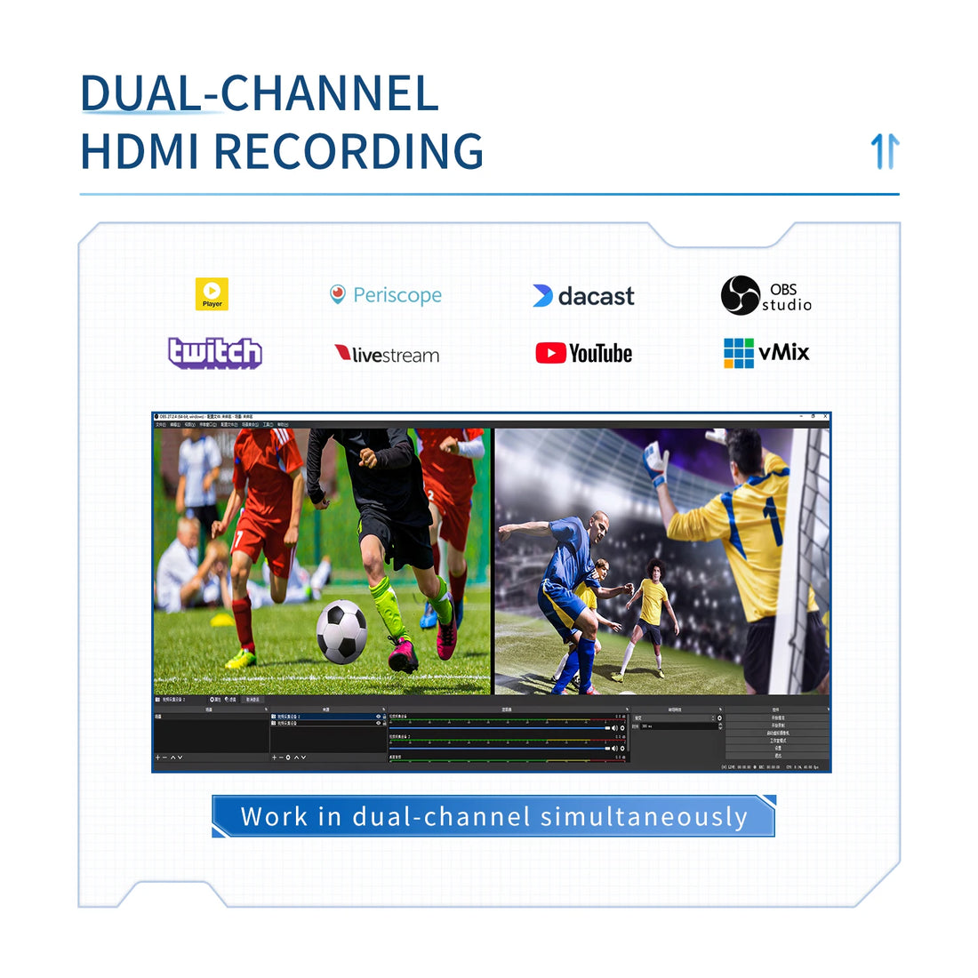 UNISHEEN UHD 4K DUAL HDMI Game Streaming Equipment Live Broadcast 2160p OBS vMix USB3.1 Thunderbolt VIDEO CAPTURE Card Box