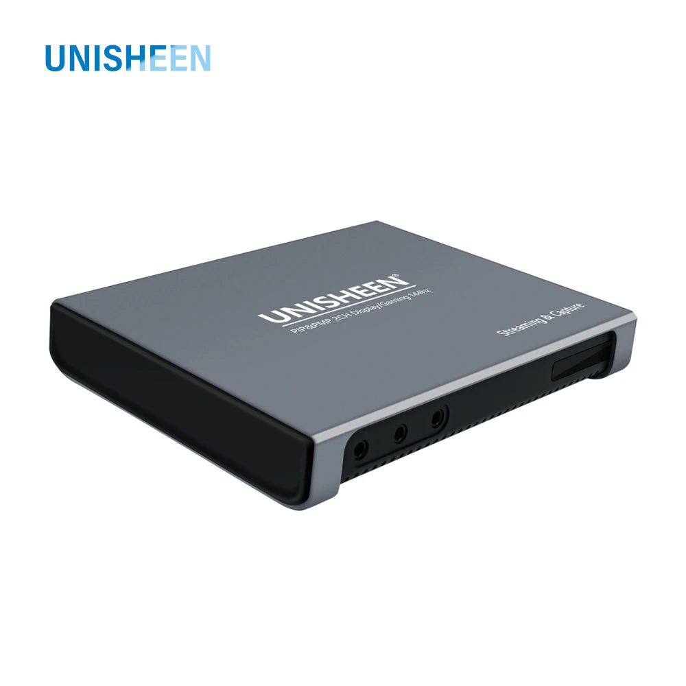 UNISHEEN 2-Channel SDI HDMI VIDEO CAPTURE Card Box USB3.0 60FPS FPGA Grabber Dongle Game Streaming Equipment 1080P OBS VMix