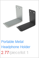 Portable Aluminum Alloy Headphone Stand Holder Rotary Hanging Hook Metal Headset Hanger