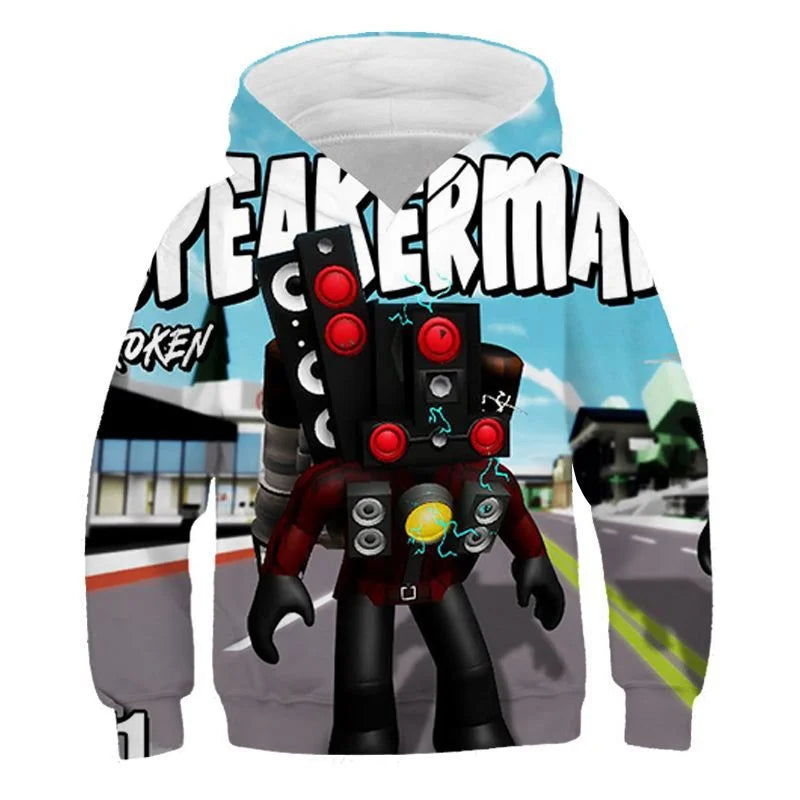 New Autumn 3D Game Skibidi Toilet Printing Hoodies For Men Children Fashion Streetwear Hooded Sweatshirts Harajuku Tops Clothing