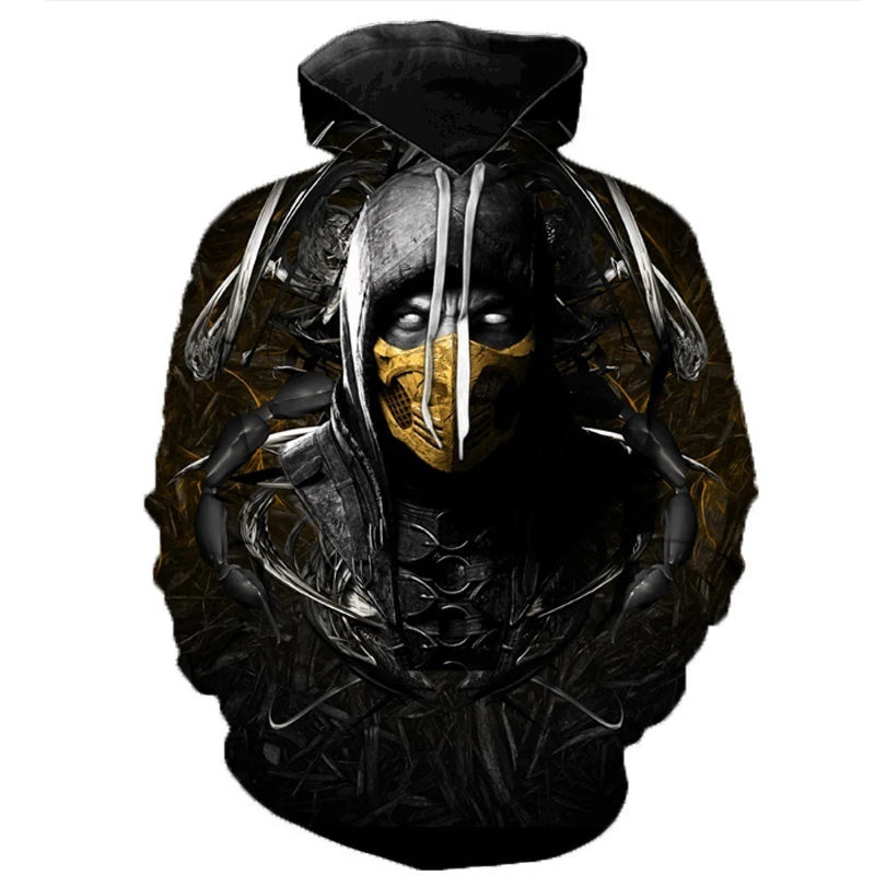 Mortal Kombat Game 3D Print Hoodie Men Women Streetwear Fashion Hoodies Oversized Pullovers Hooded Sweatshirts Tops Man Clothing