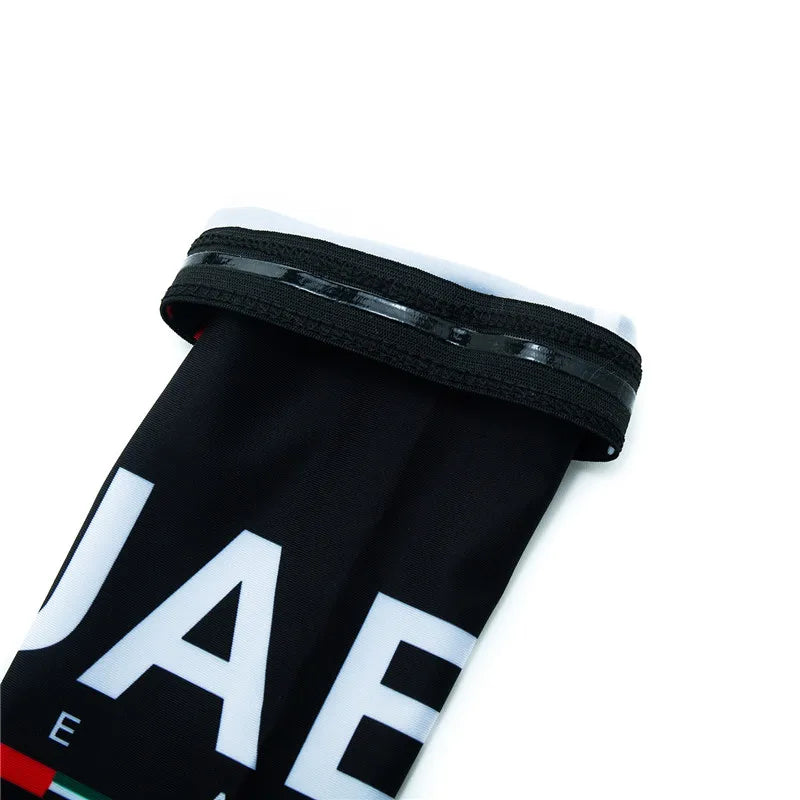 UAE Team UV Protection Bicycle Sleeves Sunscreen Arm Warmer Running Cycling Mtb Arm Cover Cuff for Sports Fitness