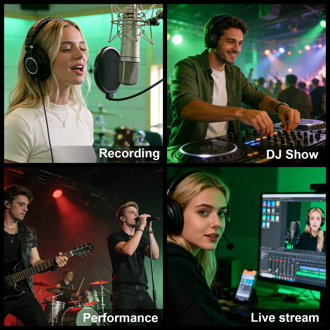 FULUODE V-600 6 channel professional portable mixer 320 DSP effects  48V phantom power Bluetooth sound card  7-band equalize