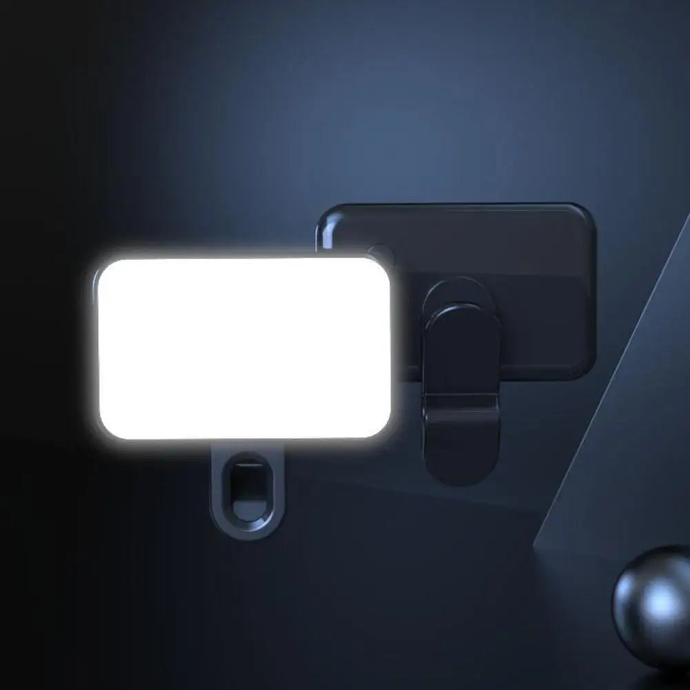 Pocket LED Selfie Light Flash Fill 3 Modes Adjustable Video Photo Ringlight Photography Lamp For IPhone IPad Mobile Phone Laptop