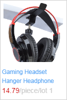 Portable Aluminum Alloy Headphone Stand Holder Rotary Hanging Hook Metal Headset Hanger