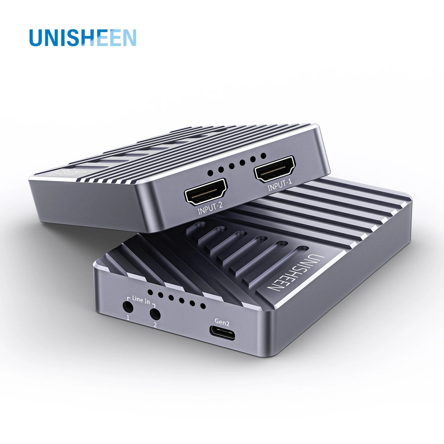 UNISHEEN UHD 4K DUAL HDMI Game Streaming Equipment Live Broadcast 2160p OBS vMix USB3.1 Thunderbolt VIDEO CAPTURE Card Box