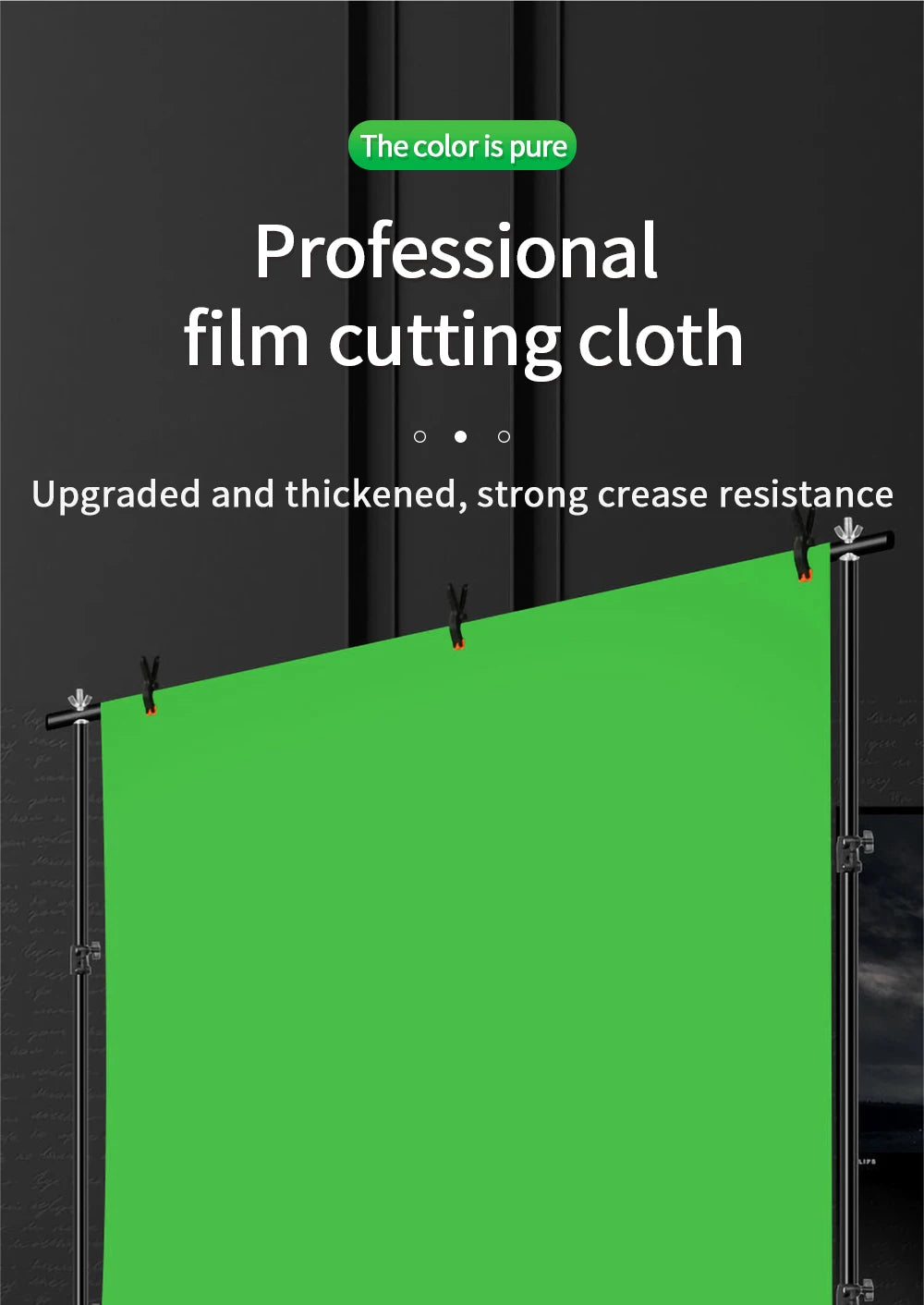 GAINVANE Backdrop Cloth White Black Green Screen Color Cotton Textile Muslin Photo Backgrounds Studio Photography Chroma Key