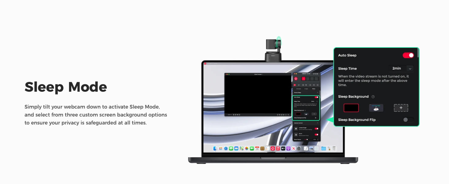 OBSBOT Tiny SE 1080P 100FPS Webcam for PC, AI Tracking PTZ Streaming Camera with 1/2.8" Sensor, Gesture Control, Dual ISO, HDR