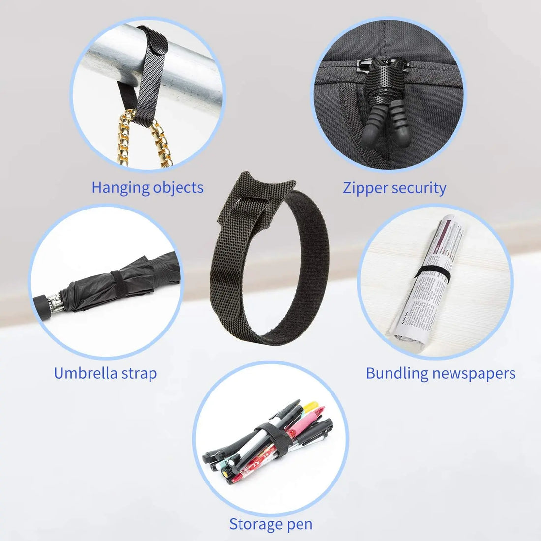 10-100pcs Releasable Cable Organizer Ties Mouse Earphones Wire Management Nylon Cable Ties Reusable Loop Hoop Tape Straps Tie