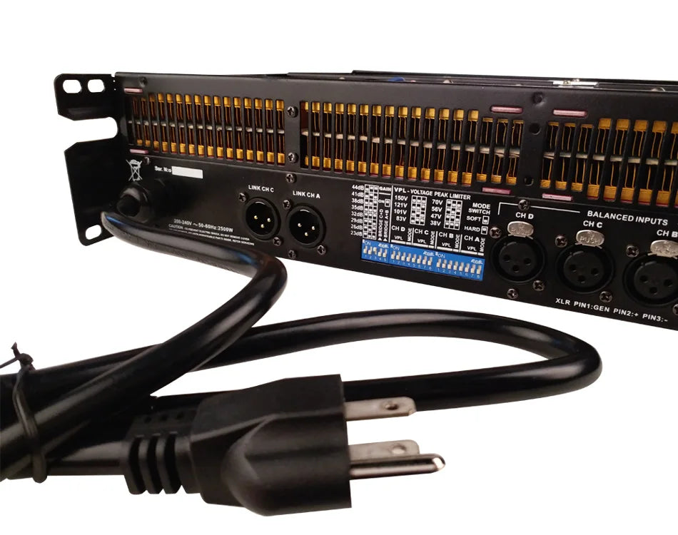 FP10000Q 4-channels Power Amplifier 10000watts Class-D  Professional Audio Amplifiers For Dual 15 Speakers Or Line Array