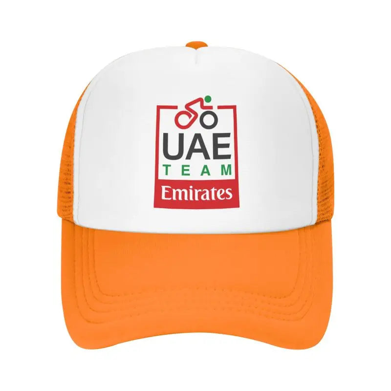 UAE Road Vehicle Print Mesh Baseball Cap Summer Breathable Sun Visor Hats Unisex Adjustable Snapback Caps Adults Trucker Hat