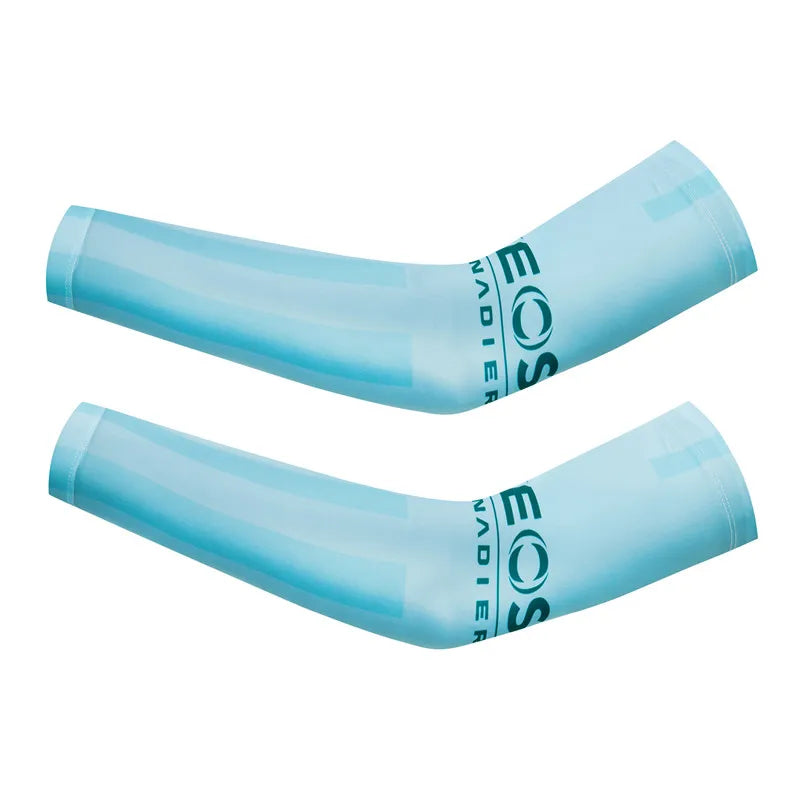 UAE Team UV Protection Bicycle Sleeves Sunscreen Arm Warmer Running Cycling Mtb Arm Cover Cuff for Sports Fitness