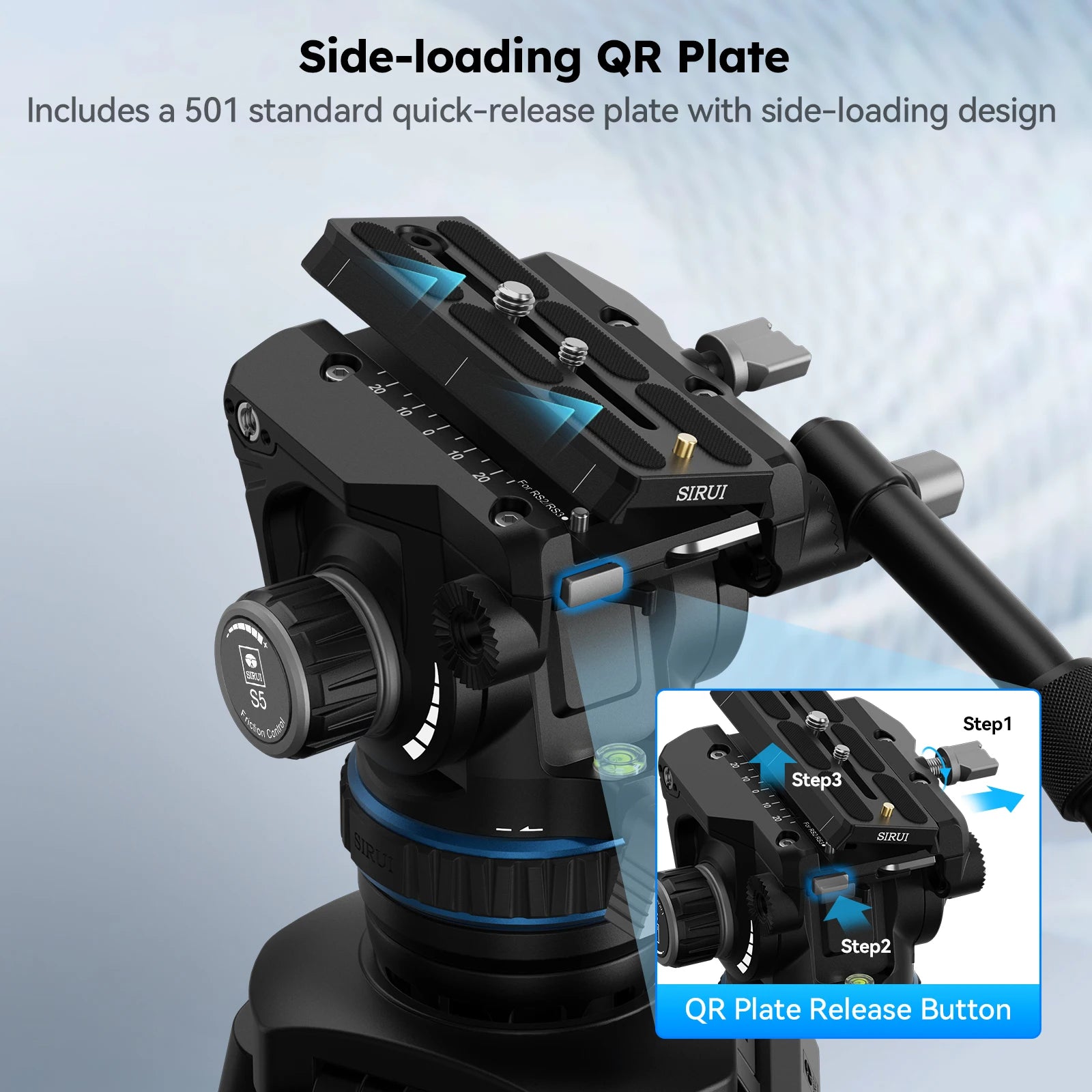 SIRUI SQ75 178CM Aluminum Alloy Travel Tripod For DLRS Camera Stability Tripod For Camera and Phone 8KG Load