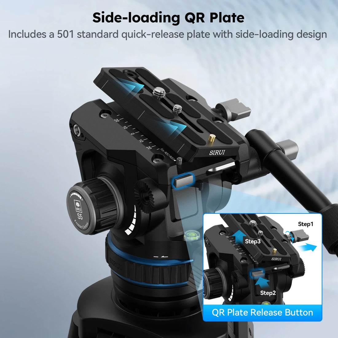 SIRUI SQ75 178CM Aluminum Alloy Travel Tripod For DLRS Camera Stability Tripod For Camera and Phone 8KG Load
