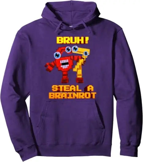 67 Six Seven 6-7 - Funny Steal Brainrot Gaming Meme Pullover Hoodie Y2k Cute Sarcastic Joke Hooded Sweatshirts Cotton Sweater